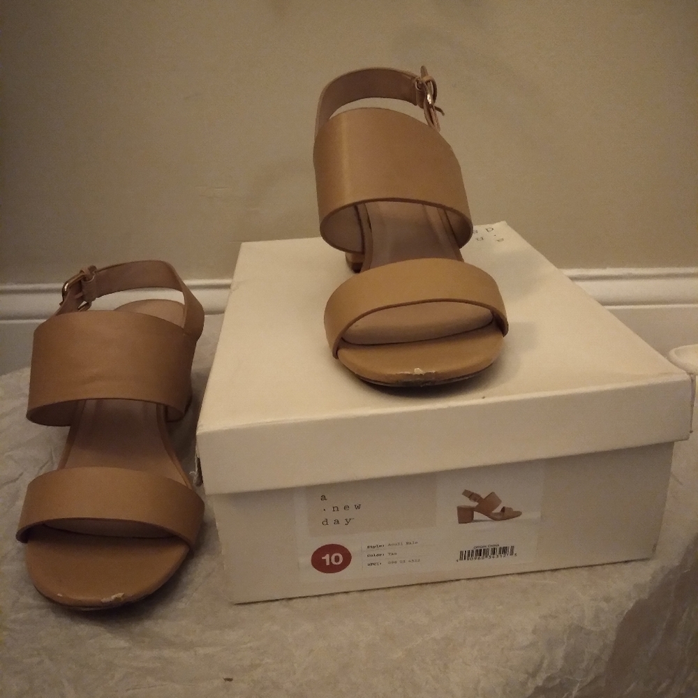 a•new•day block heel sandals